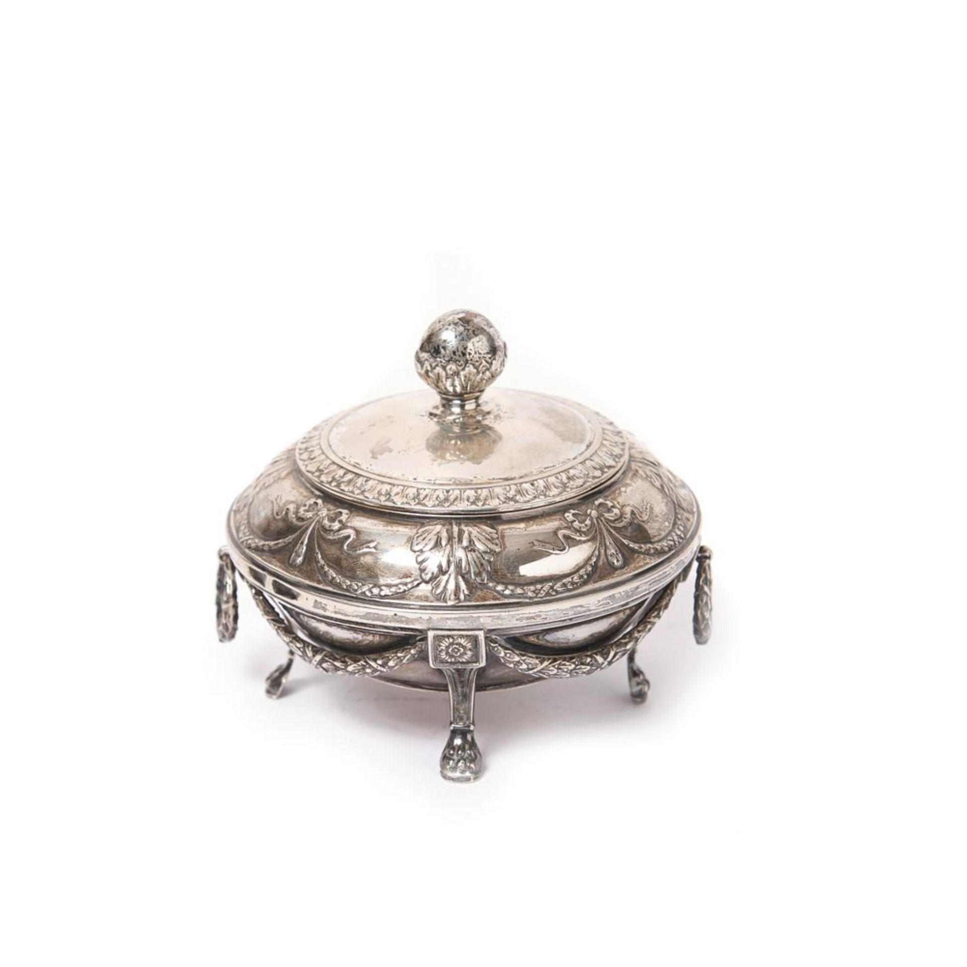 Silver Neoclassical style sugar bowl, early 20th century