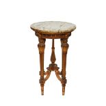 Carved and gilt wood Louis XVI style side table