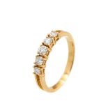 Gold and diamonds ring