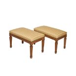 Beech wood pair of benches