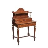 Walnut wood Louis XVI style "Bonheur du jour", late 19th century