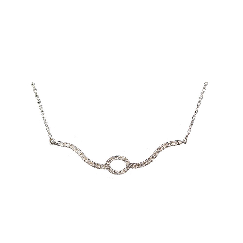 White gold and diamonds choker