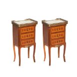 Rosewood Transition style pair of side tables