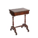 Mahogany wood sewing table, late 19th century