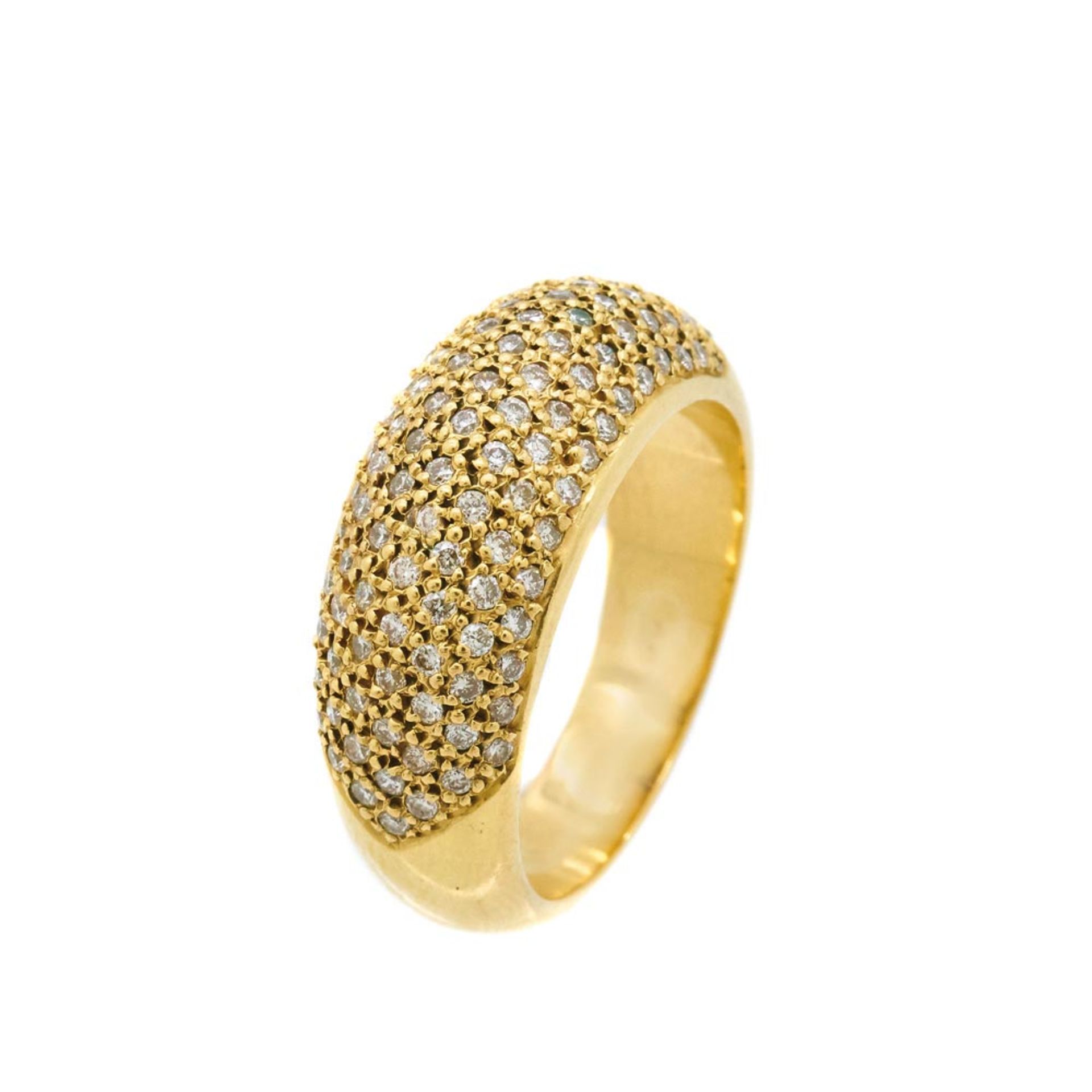 Portuguese gold 19K and diamonds ring