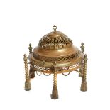 Gilt copper and bronze brazier, late 19th century