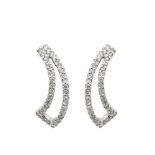 White gold and diamonds earrings