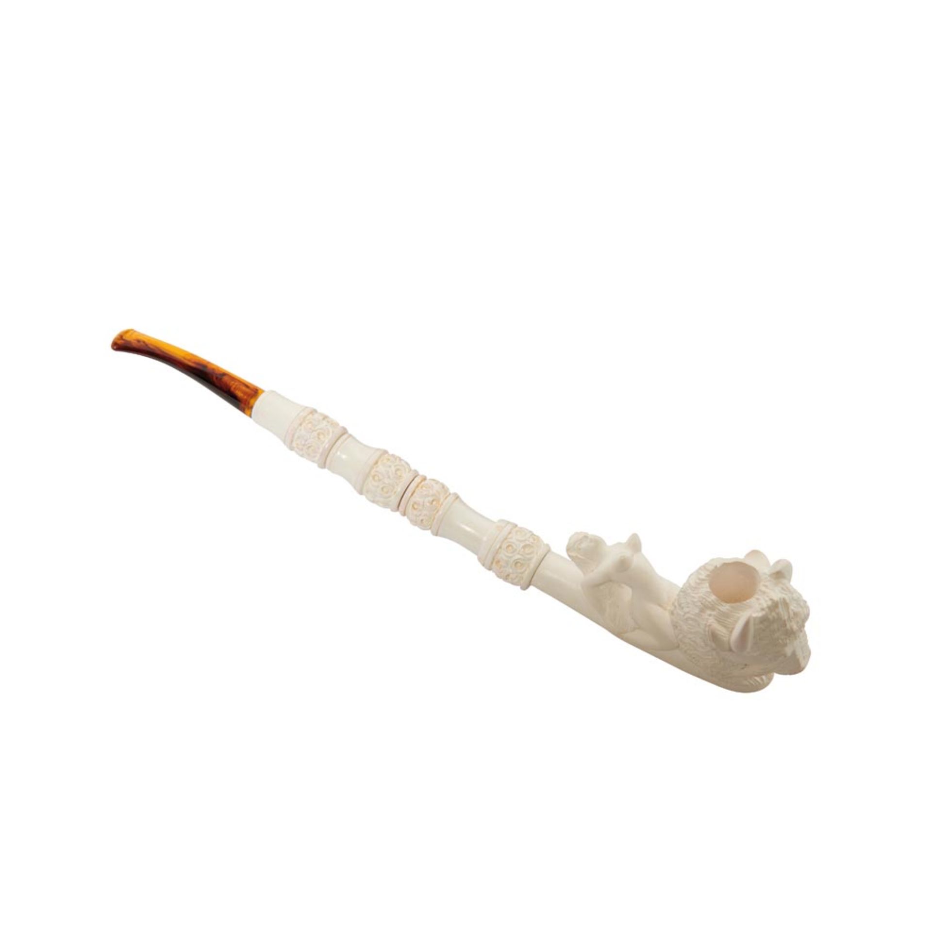 Meerschaum and celluloid pipe