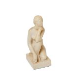 Escuela europea, s.XX. Desnudo femenino. Escultura en alabastro. Alt.: 30 cm.