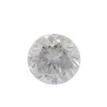 Diamante talla brillante. Peso: 1,01 ct. Color: F. Pureza: I3 Adjunta certificado expedido por