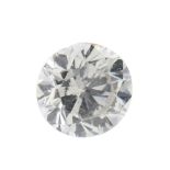 Diamante talla brillante. 4,5 x 2,5 mm. Peso: 0,44 ct. aprox.