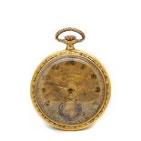 Reloj de bolsillo lepine Chronómetre Ery, tercer cuarto del s.XIX. En oro. Esfera dorada con