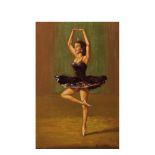 Eduard Xandri Calvet (Barcelona, 1922-2013) Bailarina. Óleo sobre tela. Firmado. 55 x 38 cm.