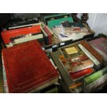 Large quantity of antique related books including: clocks,