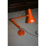 20th Century orange Anglepoise desk lamp