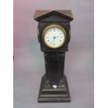Henry Marc, late 19th Century ebonised four dial tower clock,