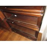 Mahogany Globe Wernicke two section glazed bookcase