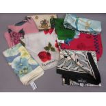 Quantity of ladies head scarves including Asprey and Liberty