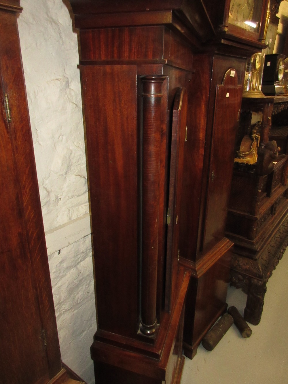 19th Century Scottish mahogany longcase clock, - Image 7 of 13