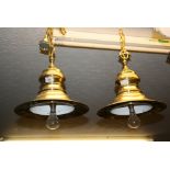Pair of Christopher Wray ceiling pendant lights