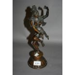 20th Century Indian bronze of a dancing figure,