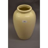 Large Moorcroft cream ground baluster form pottery vase,