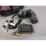 Sony Cybershot camera with lens in original case,