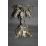 Elkington type silver plated table centre in the form of palm trees