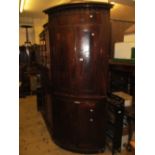 Early 19th Century mahogany standing corner cabinet (damages)