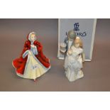 Royal Doulton figure ' Rachel ' HN2936 together with a Lladro group ' Wedding Bells ' in original