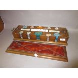 20th Century mahogany cased set of gambling chips,