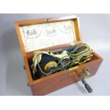 Mahogany cased Improved Patent Magneto Electric Shock Machine