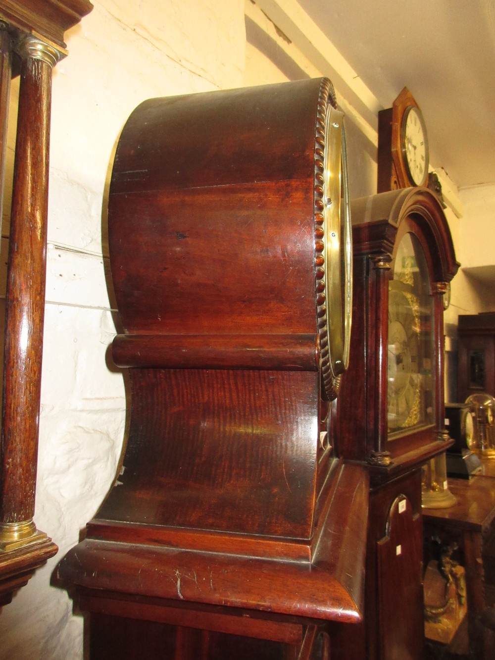 19th Century Scottish mahogany longcase clock, - Image 6 of 13