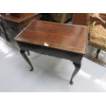 18th Century Irish mahogany silver table,