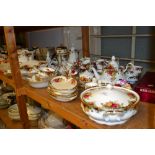 Extensive collection of Royal Albert Old Country Roses dinner,