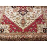 Beige ground Heriz pattern carpet, 2.30 x 1.