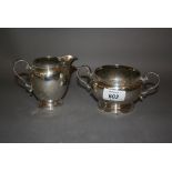 Birmingham silver cream jug,