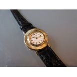 Ladies Jaeger le Coultre 18ct gold cased circular wristwatch with back wind movement