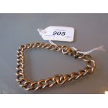 15ct Gold curb link bracelet