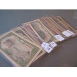 Collection of fourteen various Chinese bank notes