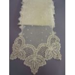 19th Century lace lappet,