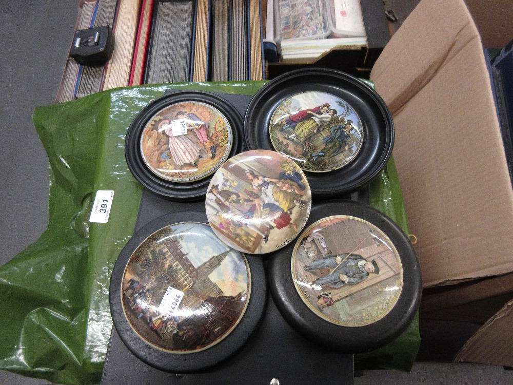 Quantity of various framed pot lids together with a pot lid and base - Image 4 of 5