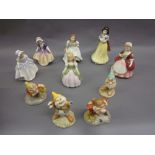 Royal Doulton group of five figures, Snow White and four dwarves,