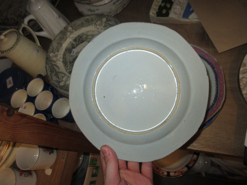 Small collection of 19th Century blue and white porcelain of various dishes and plates including - Image 3 of 6