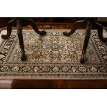 Indian Persian design rug with medallion and all-over floral pattern