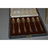 Cased set of six British hallmarks,