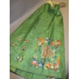 Chinese silk embroidered skirt,