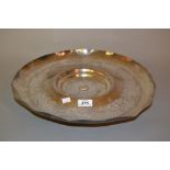 Circular plated and engraved Lazy Susan