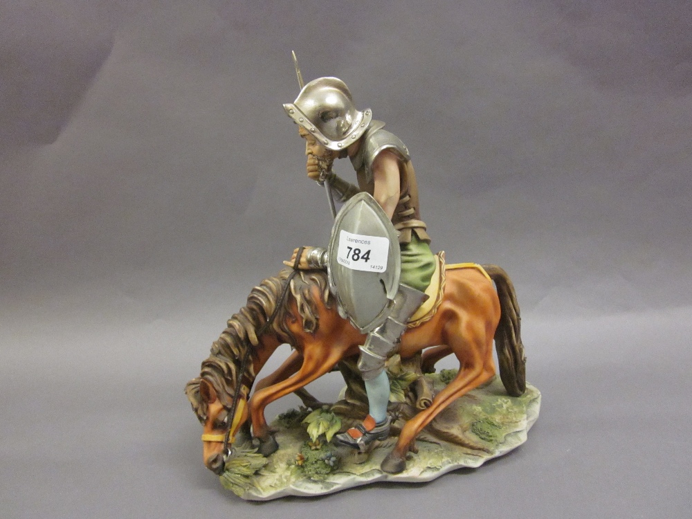 Capo di Monte porcelain figure of Don Quixote