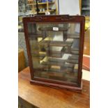 Small Chinese hardwood wall cabinet,
